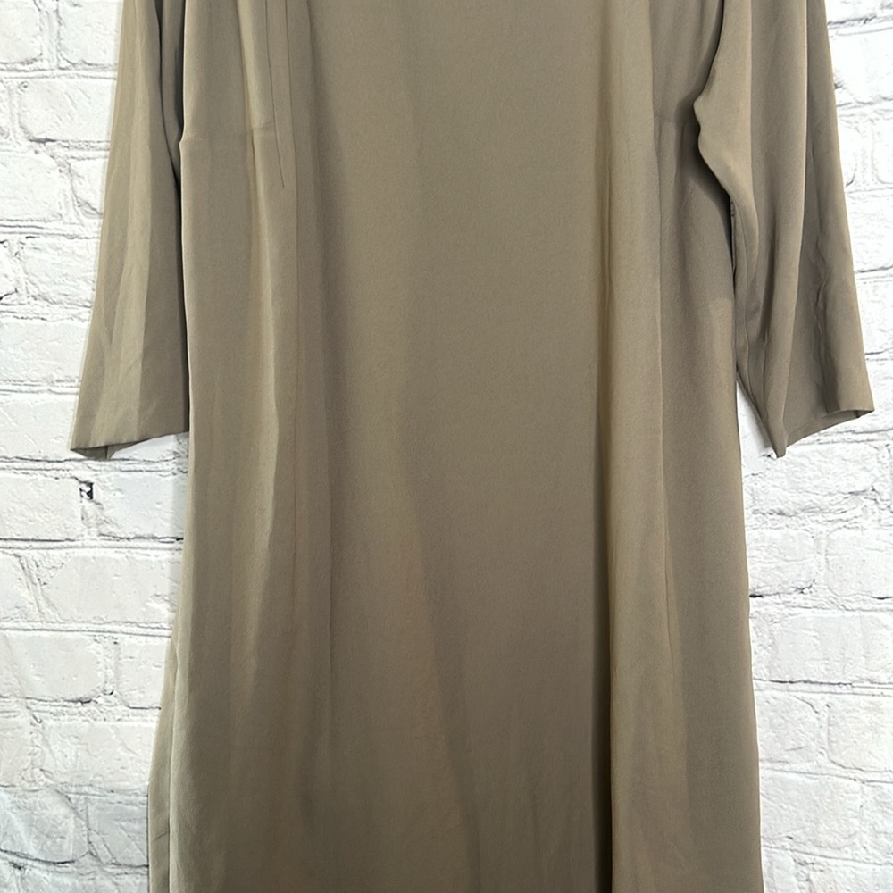 Seventy Mushroom Tan Colored Long Sleeve Dress Size Large Excellent Condition - Picture 11 of 15